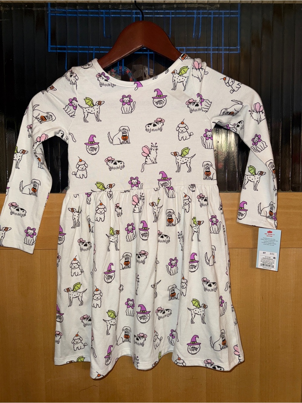 Toddler Girls Cat & Jack Halloween Dress NWOT 5T Dogs And Cats